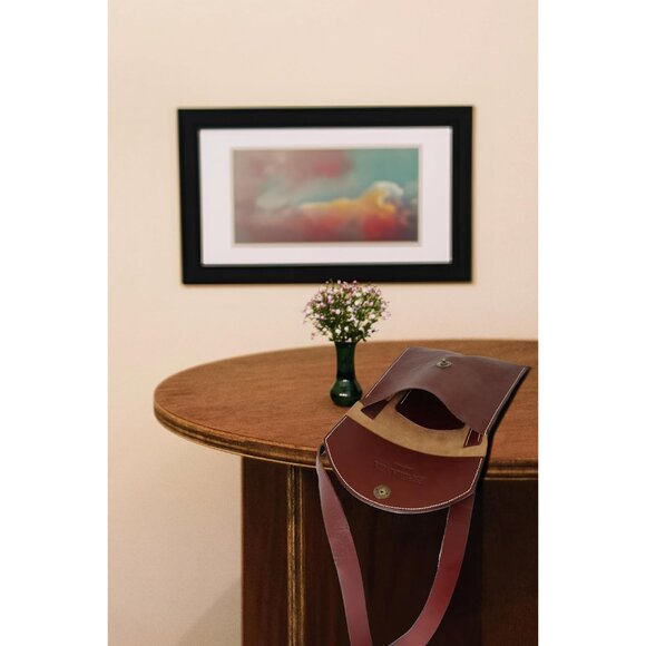 Crossbody Handbag Full Grain Veg-Tan Leather Small Purse Stylish Eco-Friendly - Picture 8 of 9